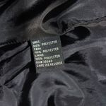 vintage 90s black frilly lace trim single button minimalist boxy blazer jacket Size M Photo 7