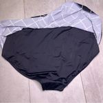 Spanx Black White Geometric Flirty Skirted Swim Bottom Modest SZ 14 NWT Ruffled Photo 11