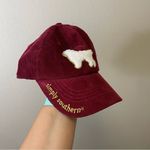 Simply Southern  Dog‎ Patch Burgundy Corduroy Baseball Cap NWT Photo 4