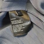 Lafayette 148 New York Pleated Long Sleeve Midi Shirt Dress Blue Size Large Photo 5