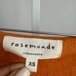 Rosemunde Copenhagen Wool Cashmere Sweater V Neck Luxury Orange Extra Small XS Photo 3