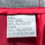 Talbots  Gray Red Plaid Wool Blend Lined Classic Tailored Pants 10 Preppy Photo 4