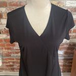 Elementz  Black Short Sleeve V Neck Black Dress Size M Photo 1