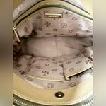 Tory Burch Robinson Pebbled Leather Square Tote in Tigers Eye (Tan) - EUC Photo 5