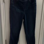Spanx Jean-ish Ankle Leggings Dark Blue Denim Women’s XL Casual Comfy Stretch Photo 0