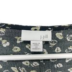 J. Jill House Farm Dress 2X Elegant Floral Print Sleeveless Summer Cottagecore Black Size XXL Photo 2