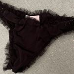 Beach Bunny  Sparkly Bikini Bottom Black Photo 5