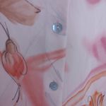 Dress Barn Size Medium M Sheer Floral Flower Pink Blouse Button Up Dressy Photo 8