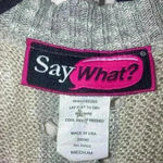 Say What? Open Knit Open Face lightweight long cardigan Exc Con size Medium Photo 2