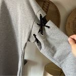 Drew ☀️  laced sleeve gray sweatshirt large Photo 5