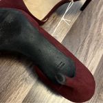 Old Navy Wine velvet suede pointed stiletto pumps size 7 NWT Photo 3
