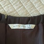 Dolls Kill Witty Fox Black ruffle trim, cherry print pull on elastic waist mini shorts S Photo 4