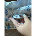 ZARA  White, Blue and Green Floral Crop Top Photo 4