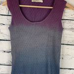 Belford Saks Fifth Avenue Ombre Knit Tank‎ Sleeveless Purple Gray [Size Small] Photo 0
