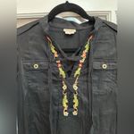 Anthropologie  Imogen Shirtdress by Holding Horses Western Embroidered Size 0 XS Photo 3