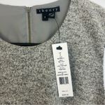 Theory NWT  Rained K Felt Knit Wool Blend Grey Sleeveless Mini Sheath Dress Sz 6 Photo 4