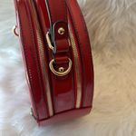 Women's Patent Leather Top Handle Purse Elegant Handbag Red Photo 6