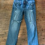 American Eagle Artist low rise medium wash distressed jeans Photo 0