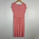 BODEN AMELIE JERSEY DRESS IN FLAME SCARLET / FLORAL MOSAIC SIZE 12 Long Red Photo 8
