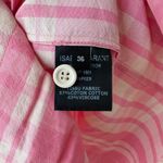 Isabel Marant Blouse Emily Pink Plaid Corset Pleated Button Up Top Sz 36/Small Photo 8