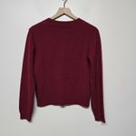 Baldwin Kansas City Sweater Womens Small Crew Neck Baby Wool Yak Cashmere Red Photo 3