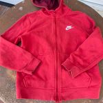 Nike Y2k red zip-up hoodie / fits like an xs Photo 2