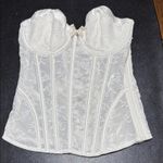 Victoria's Secret  I DO White Lace Bustier Size 34C Photo 0