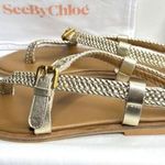 See By Chloe See by Chloé Nola Gold Sandals Size 37.5 / 7.5 Photo 7