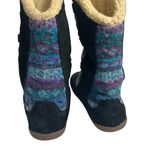 Acorn Women's Fair Isle Knit Booties Multicolor Size 9 Winter Warm Blue Photo 3