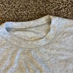 Gilly Hicks  Terry Oversized Sweatshirt Crew Gray Photo 1