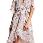 Chelsea28 High Low Wrap Dress Mauve Pink Floral Photo 0
