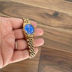 Michael Kors Gold Tone Watch Blue Dial Roman Numerals MK3272 Photo 1