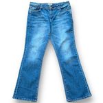 Earl Jeans High Rise Medium Wash Stretch Denim Bootcut Flare Embellished Pocket Blue Size 14 Photo 1
