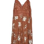 Love Tree  Women’s Mini Dress in Terracotta Crochet Detail Size Small Photo 0