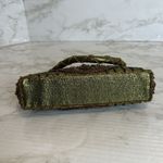 Vtg hand beaded mini small hand tote purse glam festival embelleshed Photo 6