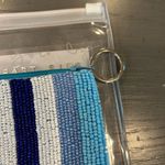 NWOT Island to East Side Blue and White Beaded Coin Purse Pouch Photo 3