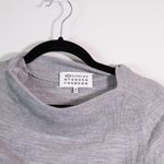 Maison Martin Margiela Wool Blend Knit Stretch Tulle Mesh Trim Sweater Dress S Photo 1