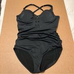 Torrid  plus size one piece black swimsuit, size 3 (22/24 ladies plus size) Photo 2