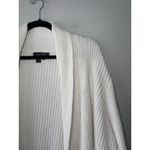 Ralph Lauren Lauren  White 100% Cotton Ribbed Knit‎ Long Cardigan Size 1x Cottage Photo 2