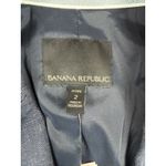 Banana Republic NWT  Petite Blue Linen Blend Double Breasted Blazer Jacket Size 2 Photo 2