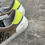 Ross & Snow Shoes Womens 7 Dalmata Leopard Sneakers Las Vegas Brown Black Yellow Photo 6