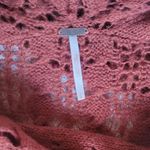 Free People  Brown Cowl Neck Sweater with Cable Knit Design Size S Photo 6