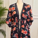 🌺 MILEY + MOLLY Navy Floral Kimono Tie Photo 0