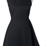 Lulus Mini Dress Womens M Black Floral Lace Open Back Skater Flowy Goth Fairy Photo 0