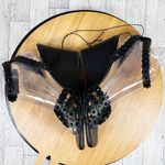 Torrid  Rhinestone Embellished Wedge Sandals Black 7.5‎ WW Extra Wide Photo 5