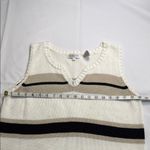 Jeanne pierre Striped Sleeveless‎ Knit Top Photo 2