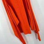SheIn Dress Size Large Ribbed Orange Tie Waist Bodycon Fitted Beach Pool Party Photo 5
