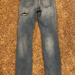 EXPRESS Skinny Mid Rise Distressed Jeans Photo 1