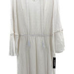 Glamour White Bohemian Maxi Dress Boho Festival Gypsy‎ Bride Beach Peasant Sz 14 Size M Photo 0