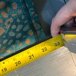 Old Navy Teal and Yellow Patterned High Rise Active Leggings | Size Large Photo 13